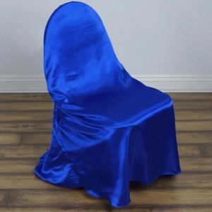 Royal Blue Universal Satin 300 Chair Cover
